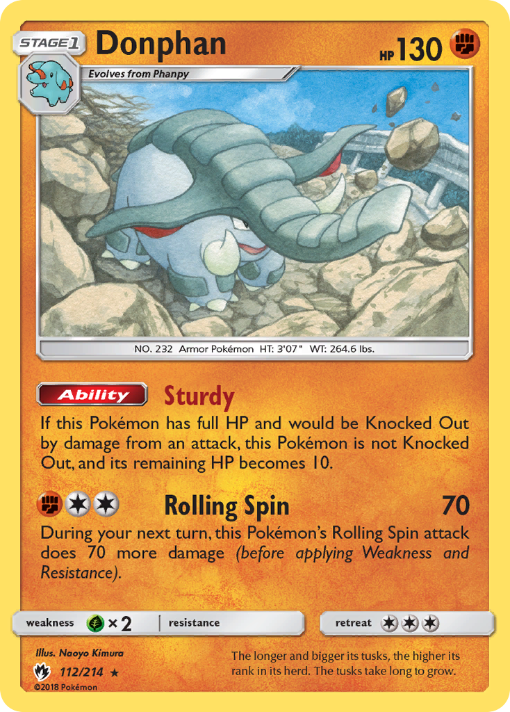 Lost Thunder Donphan #112/214
